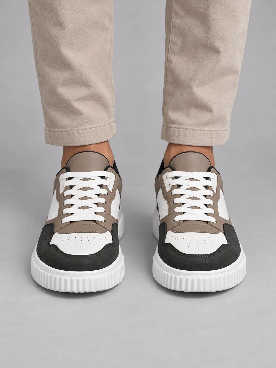 Sneakers Men - Chunky Platform Colour Block Lace-Up