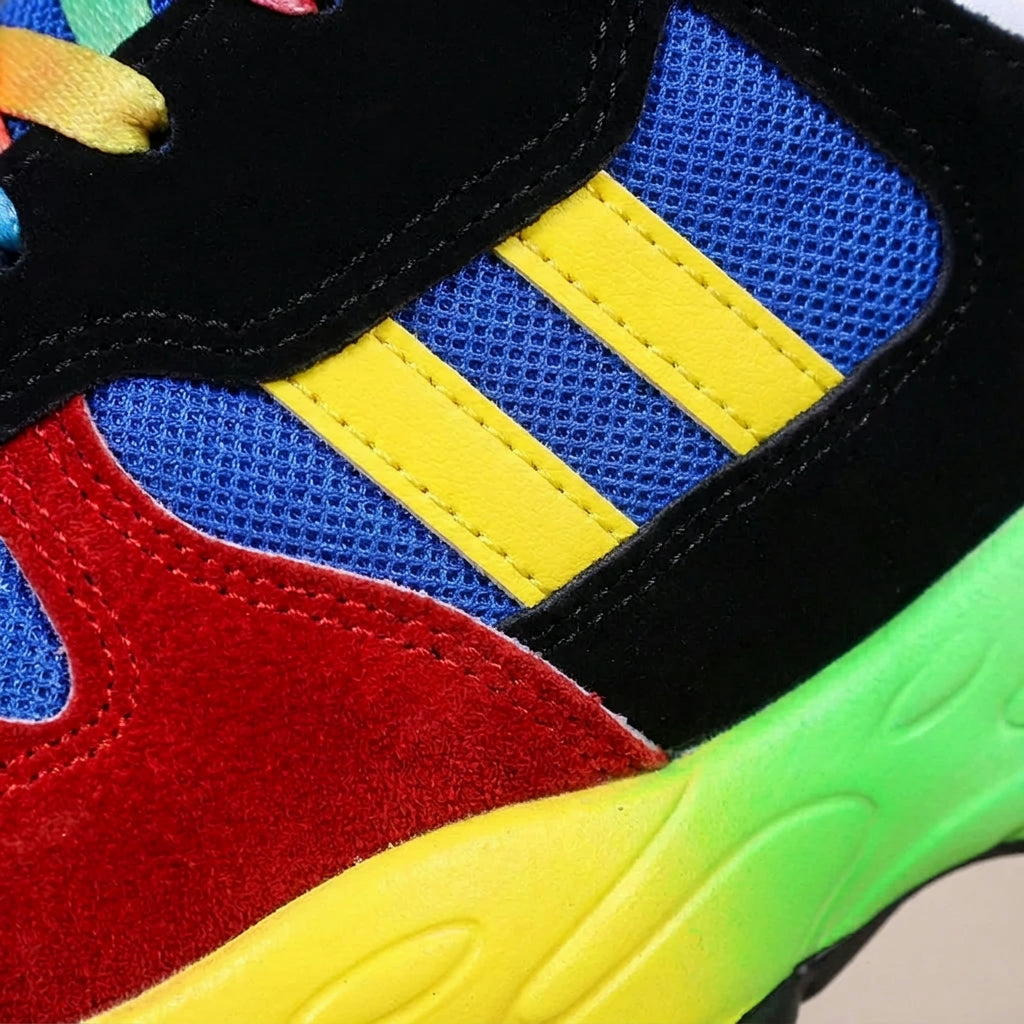 Sneakers Women - Chunky Trainers with Rainbow Sole