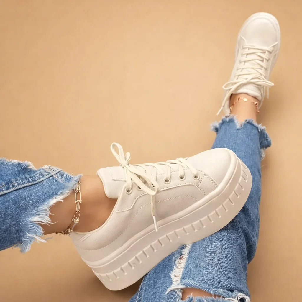 Sneakers Women - Platform Trainers with Supportive Sole