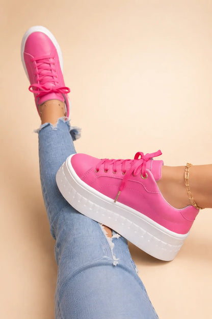 Sneakers Women - Platform Trainers with Supportive Sole