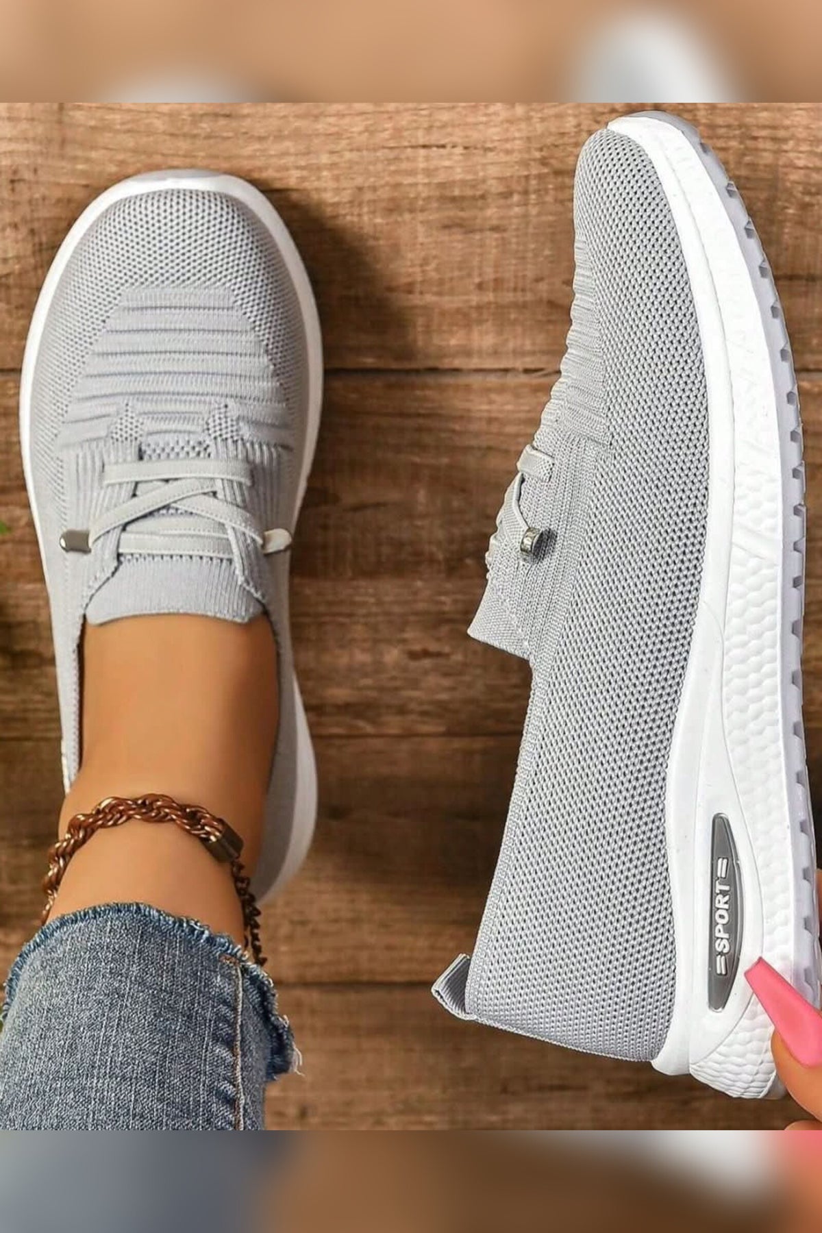 Sneakers Women - Slip-On Cushioned Lightweight