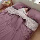 Sticky Rice Lilac Two-Tone Summer Blanket