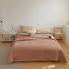 Lilac-Pink Two-Coloured Summer Blanket