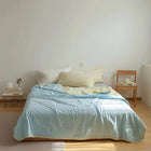 Baby blue Two-tone Summer blanket