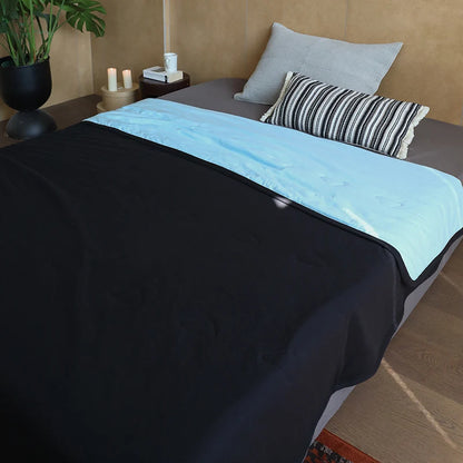 Sofa throw – reversible microfibre, lightweight two-tone blanket