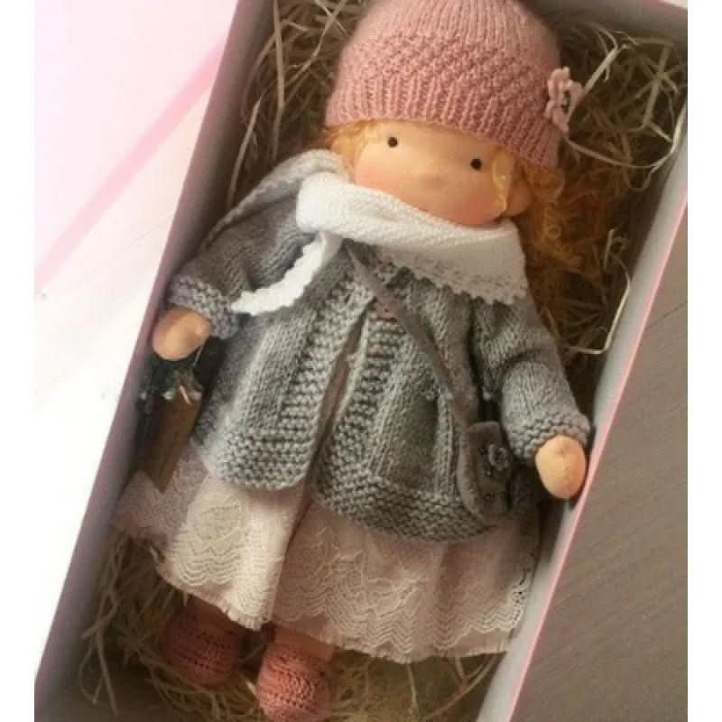 Soft Cotton Doll – Waldorf-style handmade toy, gentle playtime companion