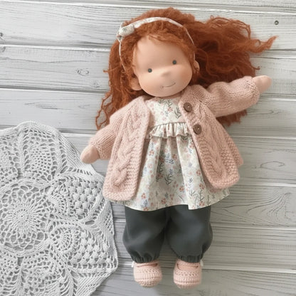 Soft Cotton Doll – Waldorf-style handmade toy, gentle playtime companion