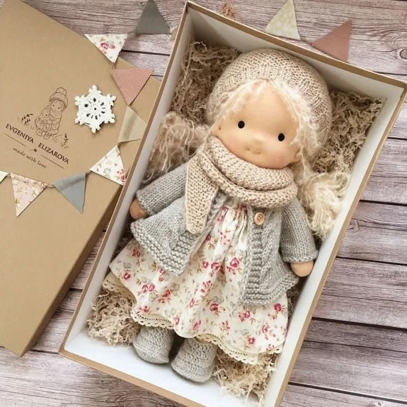 Soft Cotton Doll – Waldorf-style handmade toy, gentle playtime companion