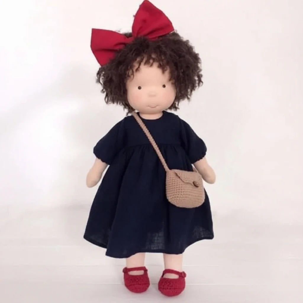 Soft Cotton Doll – Waldorf-style handmade toy, gentle playtime companion