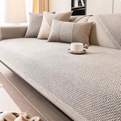 Soft Natural Cotton Sofa Cover – breathable, machine washable