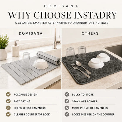 Stone Rapid Drying Mat – instant water absorbent, foldable design, multi-use