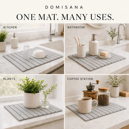 Stone Rapid Drying Mat – instant water absorbent, foldable design, multi-use