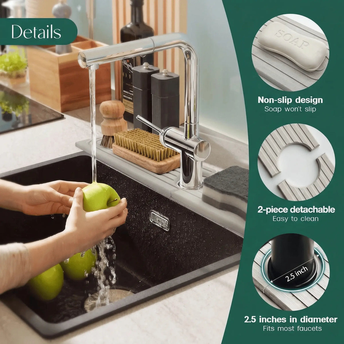 Stone Sink Mat – instant water absorption, heat-resistant