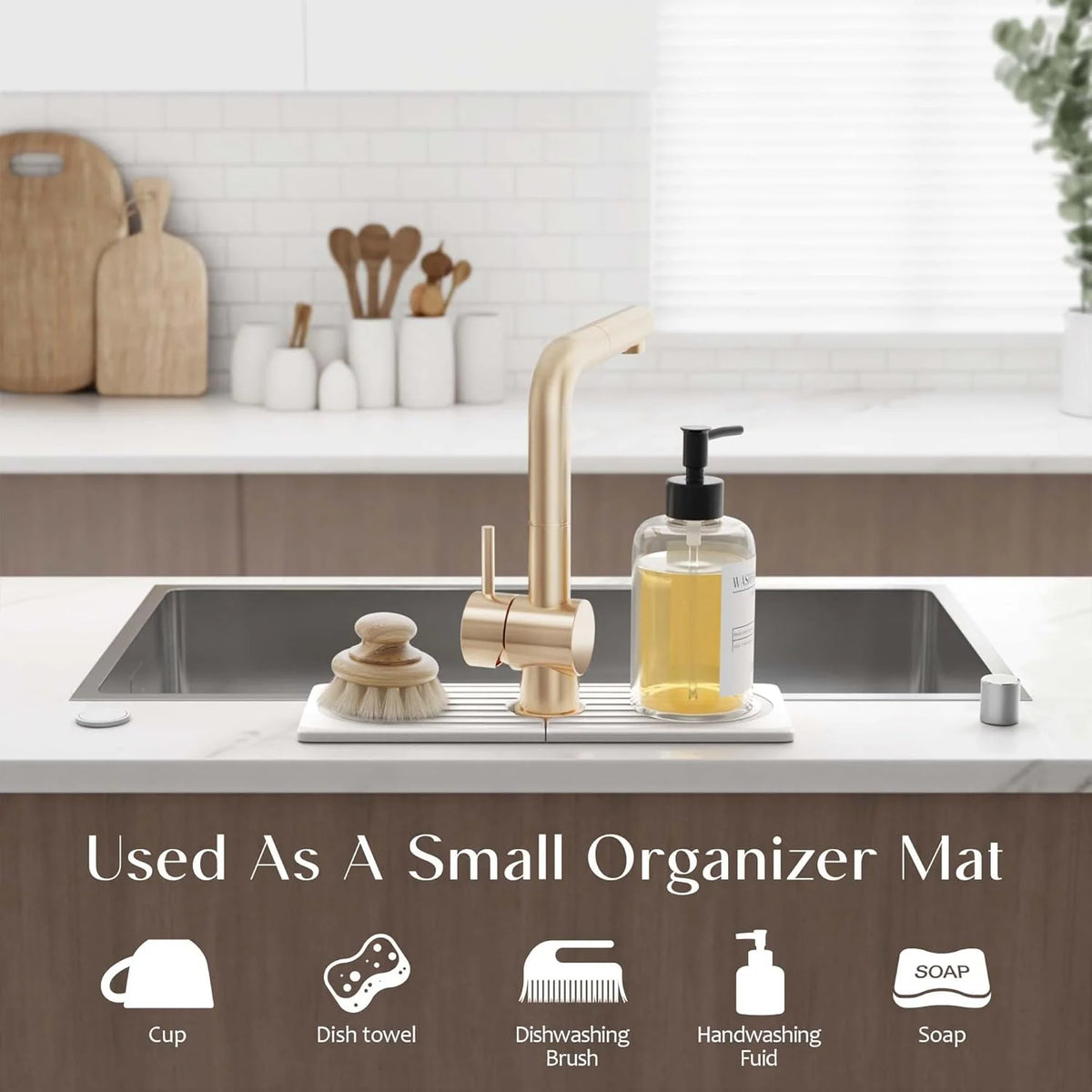 Stone Sink Mat – instant water absorption, heat-resistant