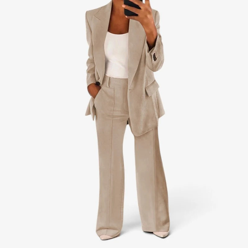 Suit Set Women - Slim Fit Jacket with Matching Trousers
