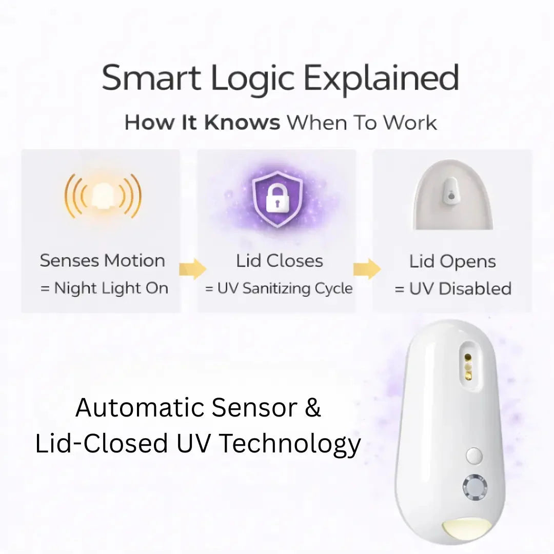 Toilet Light – UV-C sanitiser, motion sensor, rechargeable