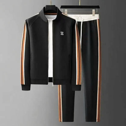 Tracksuit Men - Two-Piece Tailored Fit with Stripes