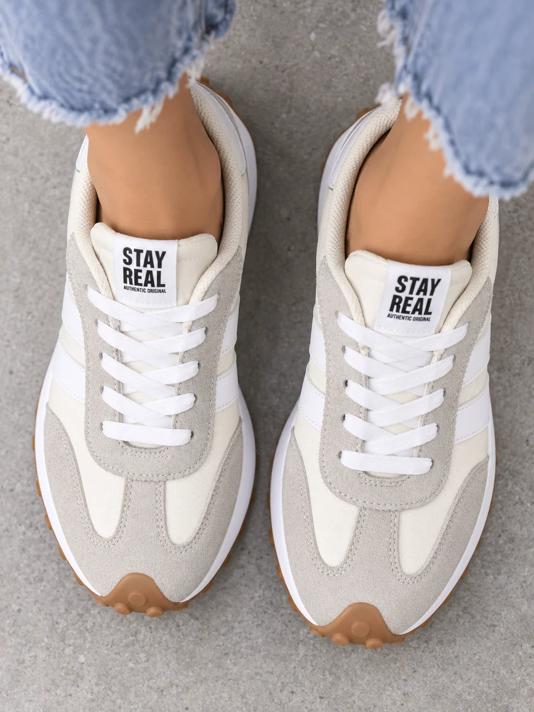 Trainers Women - Chunky Sole Retro Lace-Up