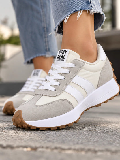 Trainers Women - Chunky Sole Retro Lace-Up