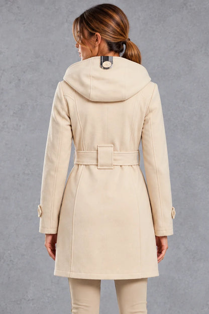 Trench Coat Women - Double-Breasted with Adjustable Belt