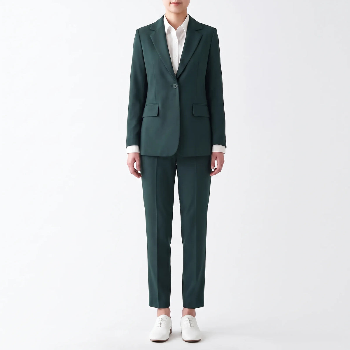 Trouser Suit Women - Single-Breasted with Notched Lapel