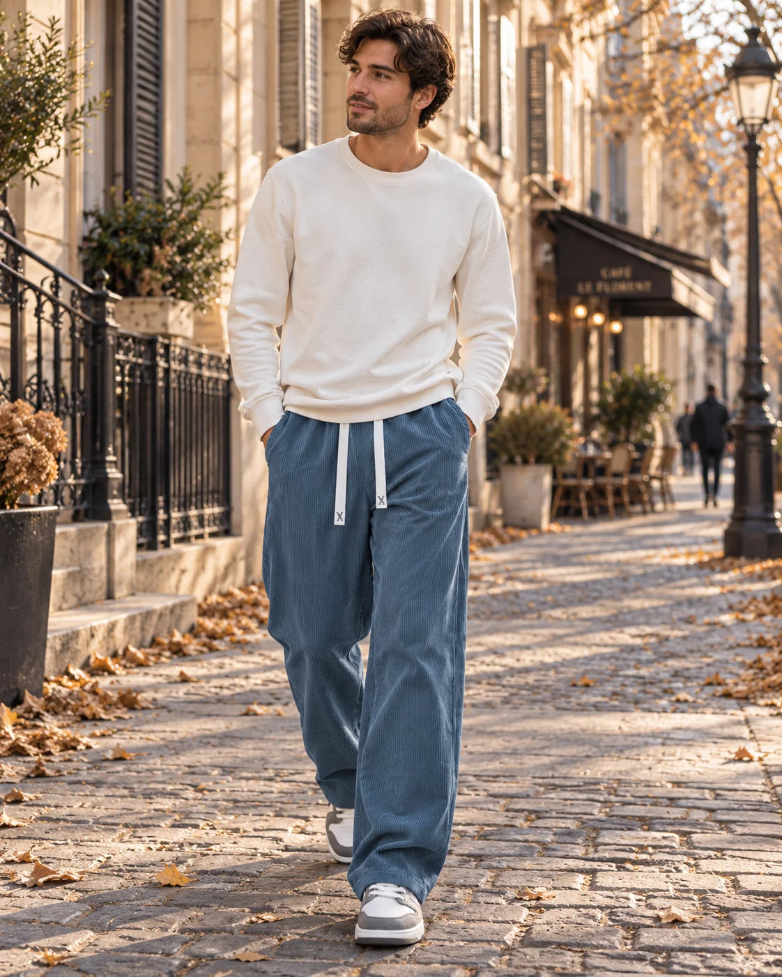 Trousers Men - Corduroy with Elasticated Waist