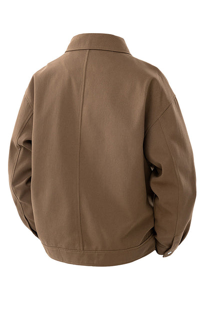 Jacket Women - Oversized Jacket with Button Front
