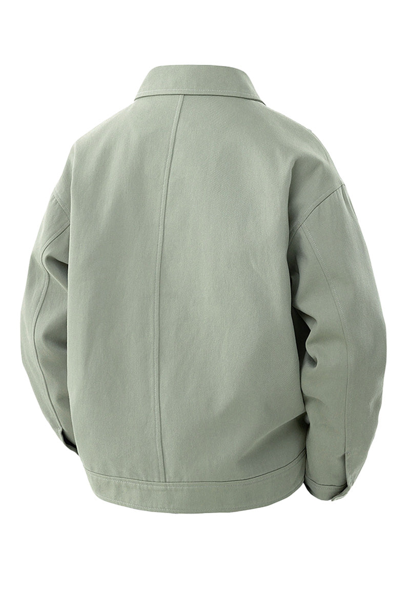 Jacket Women - Oversized Jacket with Button Front