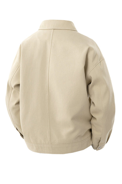 Jacket Women - Oversized Jacket with Button Front