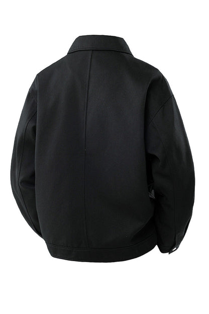 Jacket Women - Oversized Jacket with Button Front