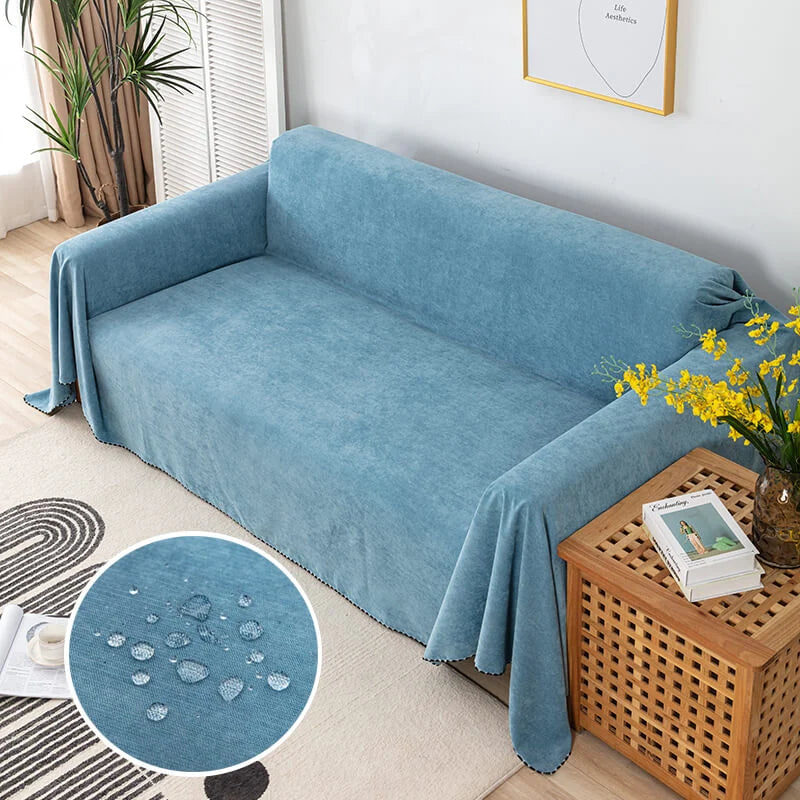 Waterproof Sofa Throw – silicone-backed polyester, six colours