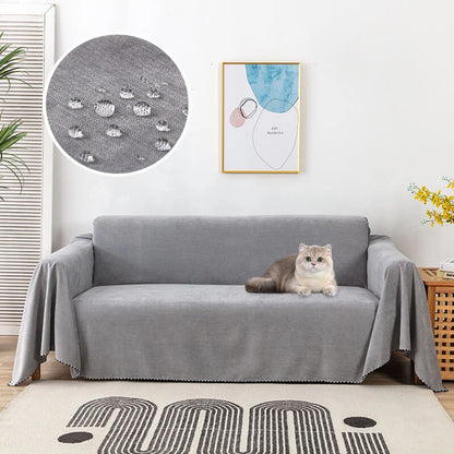 Waterproof Sofa Throw – silicone-backed polyester, six colours