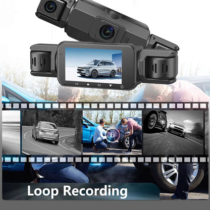 Wireless Car Dash Cam – four-camera coverage, night vision, Wi-Fi enabled