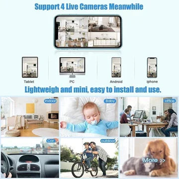 Wireless Security Camera – compact, HD video, night vision