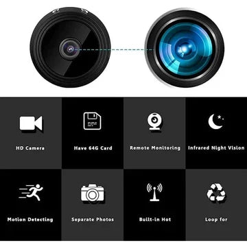 Wireless Security Camera – compact, HD video, night vision