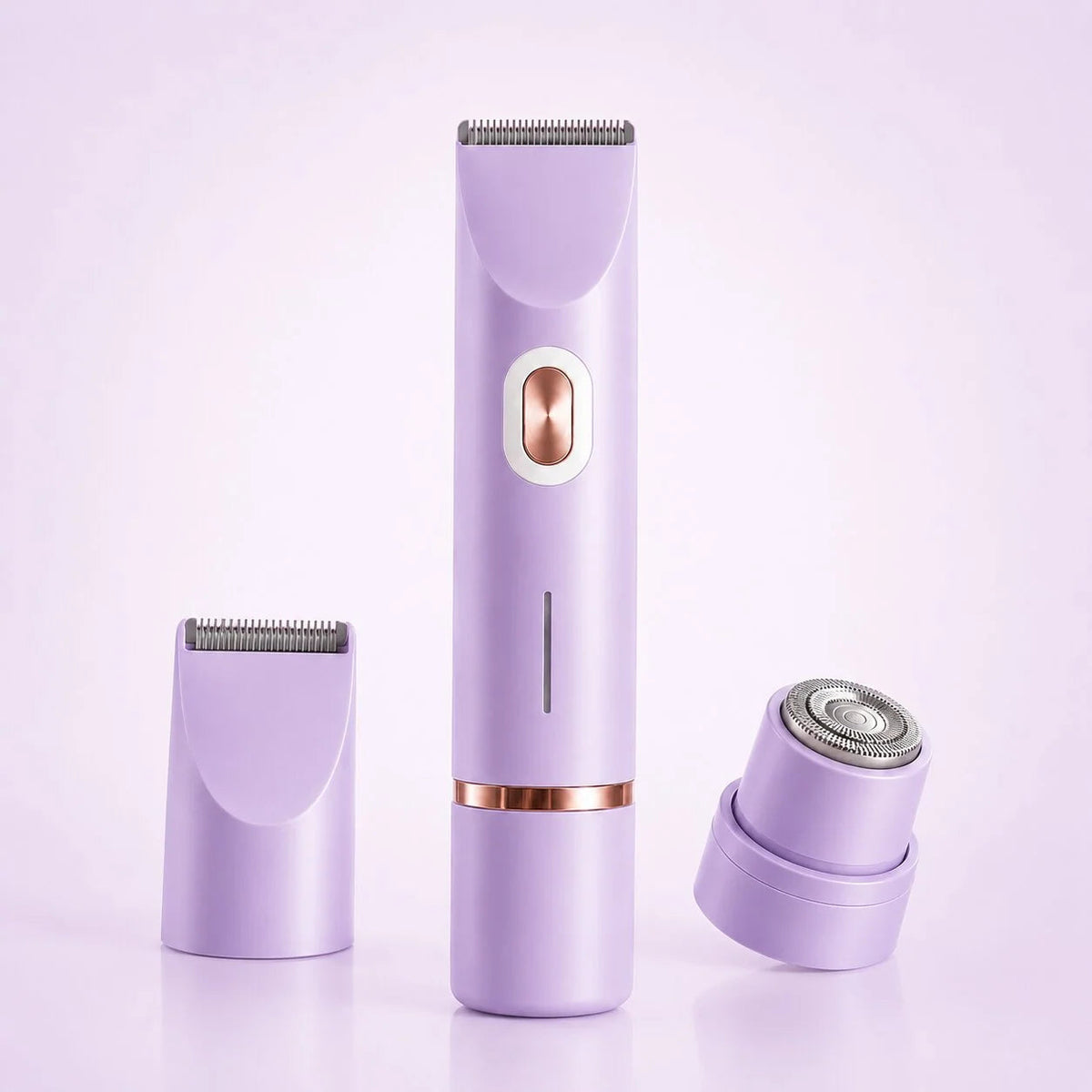 Women's Electric Shaver – dual-head, waterproof, USB-rechargeable