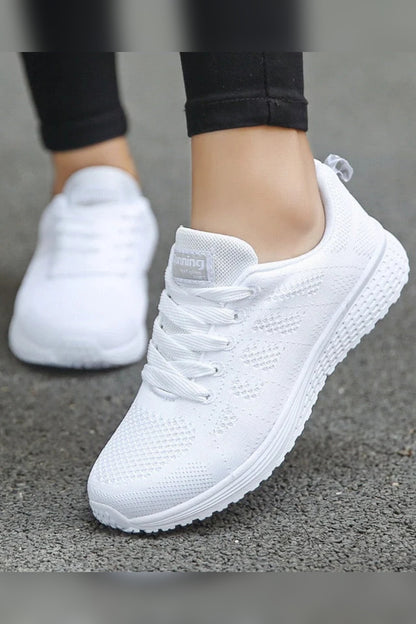 Women's Breathable Mesh Trainers Lace-Up